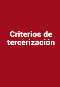 Criterios de tercerización