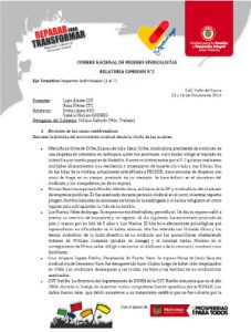 Relatorias comision 2