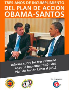 Informe Plan De Acción Laboral Obama Santos 2014 Declaración Y Resumen 